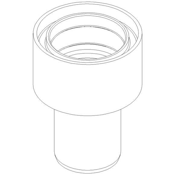 PO Übergang von Muffe auf Spitzende anderer Werkst.POLO-KAL DN 50/58-67mm