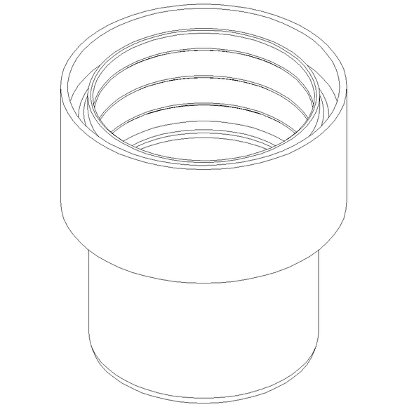 PO Übergang von Muffe auf Spitzende anderer Werkst.POLO-KAL DN 110/110-116mm