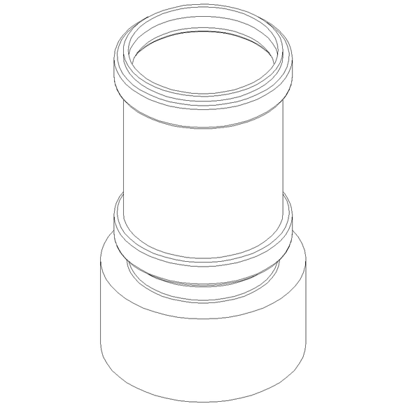 PO Übergang von Spitzende auf Spitzende anderer Werkst.POLO-KAL DN 75/78-86mm