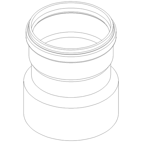 PO Übergang von Spitzende auf Spitzende anderer Werkst.POLO-KAL DN 160/160-172mm