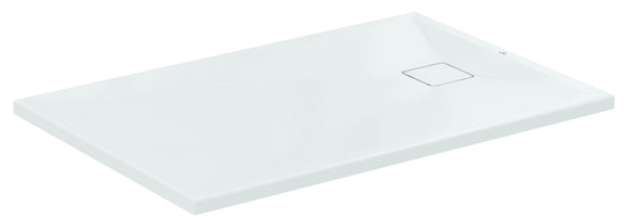Bela 2.0 Mineralguss Brausetasse mit Acryl-Oberfläche, 120 × 80 × 3,5 cm, Weiß – 1 Stück