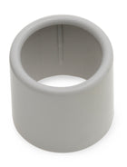 PVC Endtülle Ø32mm hellgrau zum Kabelschutz an Rohrkanten