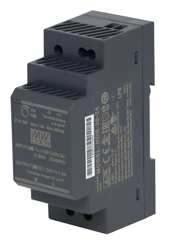 Schaltnetzteil Hutschiene 36W 24V/1,5A