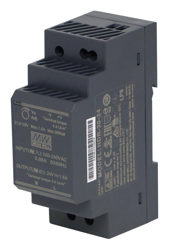 Schaltnetzteil Hutschiene 36W 24V/1,5A