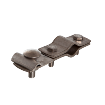 Tiefenerder-Anschlussschelle schräg TEK20/UNI V4A 20 mm für Rd 7–10 mm und Fl 40 mm
