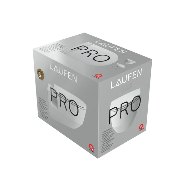LAUFEN – WC-Pack WC + S & D + Montageset WC 2096.4 S & D: Slim, abnehmbar, für Nischenbefestigung