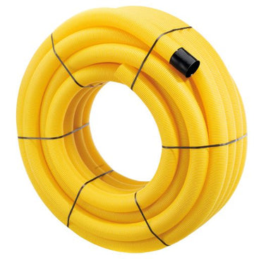 PVC-Drainage- und Kabelschutzrohr flexibel DA 100 × 4,0 mm ungeschlitzt, 50 m Rolle