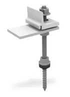 Stockschraube M10x200, vormontiert mit Climber und Faserzementdichtung