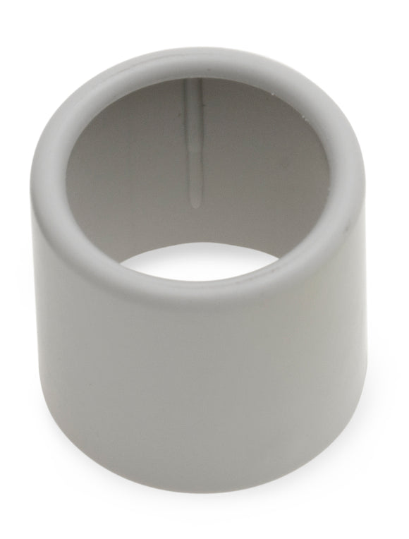 PVC Endtülle Ø40mm hellgrau zum Kabelschutz an Rohrkanten