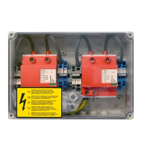 PV-Anschlußbox 2 MPPT, 2IN/1OUT pro MPPT, ÜSS Typ I/II, Verschraubung | VPE 1 Stk.