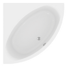 Una Acryl Wanne Eck-Duo mit Ecke, 140x140cm, Weiß ohne Füße