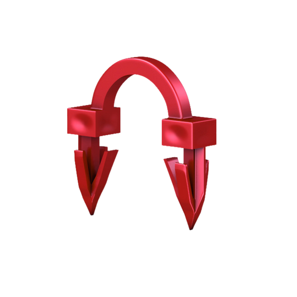 VN-FLOORTEC Tackerclip 3D Kurz, 38mm VPE 400 Stk., Preis per 100 Stk.