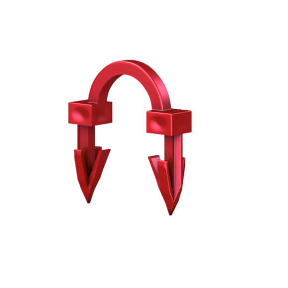 VN-FLOORTEC Tackerclip 3D Mittel, 42mm VPE 400 Stk., Preis per 100 Stk.