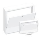 VN-FLOORTEC Verteilerschrank Gr. 5 AP o. Rückwand, RAL 9016, B 1050 mm