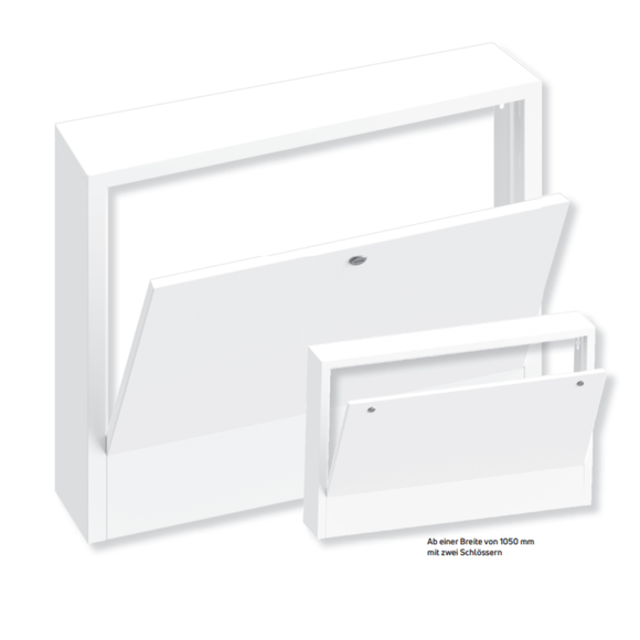 VN-FLOORTEC Verteilerschrank Gr. 4 AP o. Rückwand, RAL 9016, B 900 mm