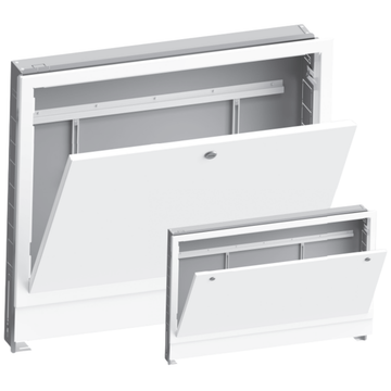 VN-FLOORTEC Verteilerschrank Gr. 3 BT80 RAL 9016, B 700, H 690-800mm, T 80-130