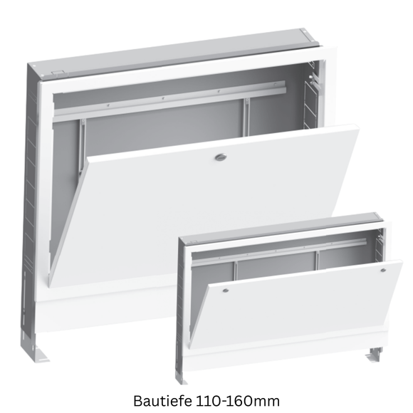 VN-FLOORTEC Verteilerschrank Gr. 4 UP RAL 9016, B 850, H 690-800mm, T 110-160