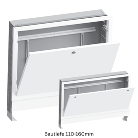 VN-FLOORTEC Verteilerschrank Gr. 5 UP RAL 9016, B 1000, H 690-800mm, T 110-160