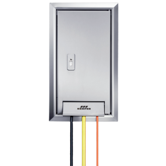 KEMPER TRESOR Wandeinbauschrank FROSTI DN15, Steckdose 230 V u. 400 V