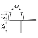 PALME – Bodendichtung für 8 mm ESG – optimale Abdichtung für Glasoberflächen – 1 Stück-2