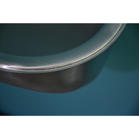 HEBERHARD – Solid Waschtrog Edelstahl 550 × 450 × 328 mm, UX-Bef-Mat., CE-geprüft – 1 Stück