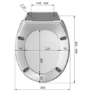 MKW Euro 2000 Plus WC-Sitz mit Deckel weiß mit Kunststoffscharnier-2