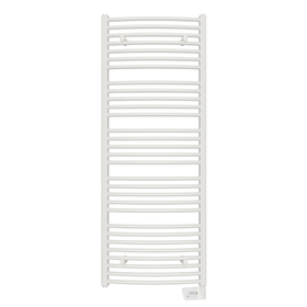 Una 2.0 Badheizkörper gebogen weiß rein elektrisch, 175x60cm, 1000W