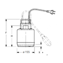 Vogel Tauchpumpe DOC3CG | 5/4" mit Schwimmerschalter und 10 m Kabel | 230V-2