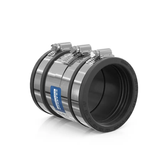 CR Schlauchadapter Typ 2B CSC 076 (65-76mm), bis 2,5 bar, EPDM / V2A