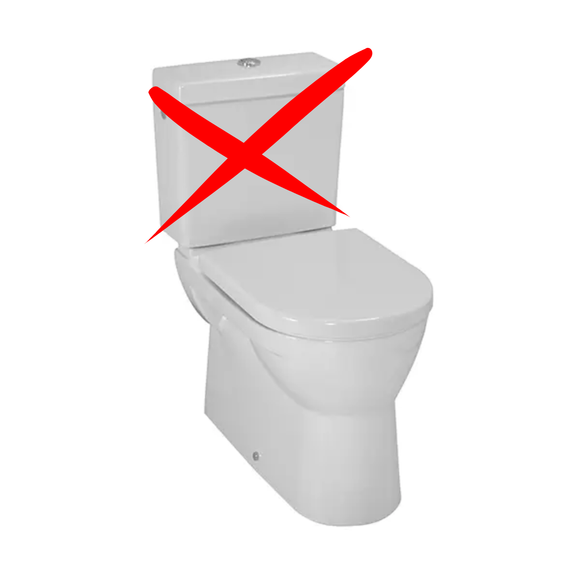 LAUFEN – Pro Stand-WC-Kombi Tiefspüler 6 l Abgang ohne SPK und WC-Sitz, Weiß