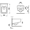 LAUFEN – Pro S Wand-WC Tiefspüler rimless weiß-3