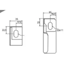 Wandausleger B=100 0,7 kN sendzimir verz inkt-2