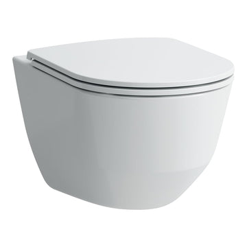 Laufen Pro Wand-WC Tiefspüler spülrandlos, 6 Liter, Weiß ohne WC-Sitz/Deckel
