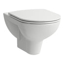 Laufen Pro Wand-WC Tiefspüler weiß spülrandlos ohne WC-Sitz/Deckel-1