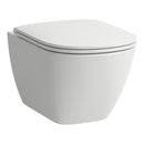LAUFEN –  Komplettset Wand-WC H821080###0001, Silent flush, Tiefspüler, spülrandlos, inkl. Sitz mit Deckel mit Absenkautomatik-2