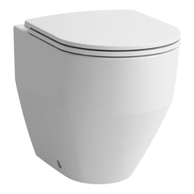 LAUFEN – Pro Stand-WC Tiefspüler spülrandlos, wandbündig, weiß
