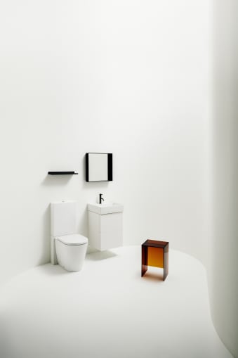 LAUFEN – Kartell Stand-Tiefspül-WC 82433.7 für aufgesetzte Spülkasten, vario Abgang, Weiß