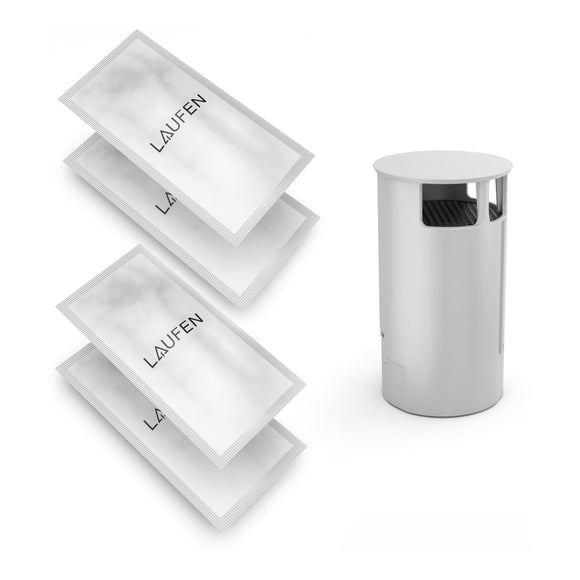 Laufen Riva Set für Dusch-WC mit Geruchsfilter und Entkalkungsmittel, 2 Stück