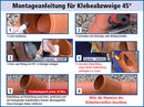 AIRFIT – Klebe-Clips-Abzweig 45° aus PVC-U DN 110 x 90 – 1 Stück-2