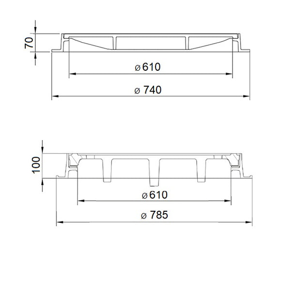 SA ÖN GEGE, LW610, B125, Ra rd. mT, H70, De oV