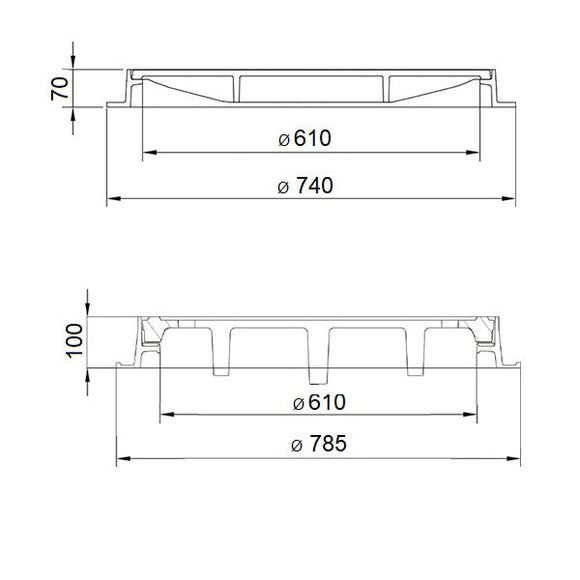 SA ÖN GEGE, LW610, B125, Ra rd. mT, H70, De oV