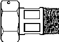 2 Stück Anschlussverschraubung 5/4"IG x 3/4"AG mit Dichtf. für Wasser 3/7 m³