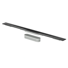 Aura Duschrinnenprofil inkl. Rost, ohne Ablauf, Schwarz, 900 × 55 mm – 1 Stück