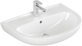 V&B Waschbecken Newo 650x484mm Oval 1HL. mit Überlauf Weiß Alpin