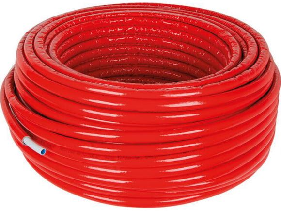 Uponor Uni Pipe PLUS weiß vorgedämmt S4 WLS 040 16x2,0 rot 100m