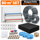 Fußbodenheizungsset 80 m² Komplettset mit Noppenfolie, Verteiler & Raumregelung-2