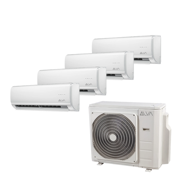 Nova Klima Multisplit Set 10,6 kW | 4 Innengeräte (2x2,0kW + 2x2,5 kW)