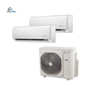 Nova Klima Multisplit Set 5,3 kW | 2 Innengeräte (2x 2,5 kW) | 1 x Fernbedienung