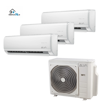 Nova Klima Multisplit Set 7,9 kW | 3 Innengeräte (3x 2,0 kW) | 1 x Fernbedienung