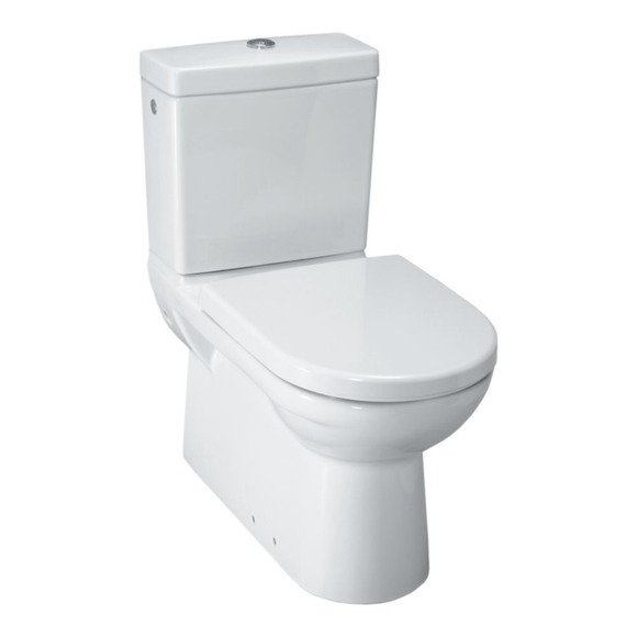 LAUFEN – Pro Stand-WC-Kombination Tiefspüler mit LCC-Beschichtung, Weiß
